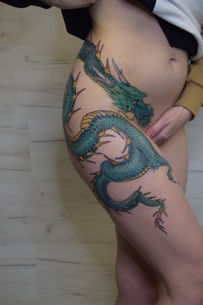 Художественная татуировка, работа 034 — Poisons World Tattoo, Санкт-Петербург