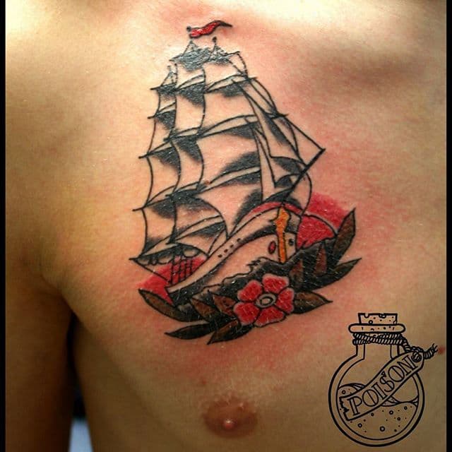Художественная татуировка, работа 046 — Poisons World Tattoo, Санкт-Петербург