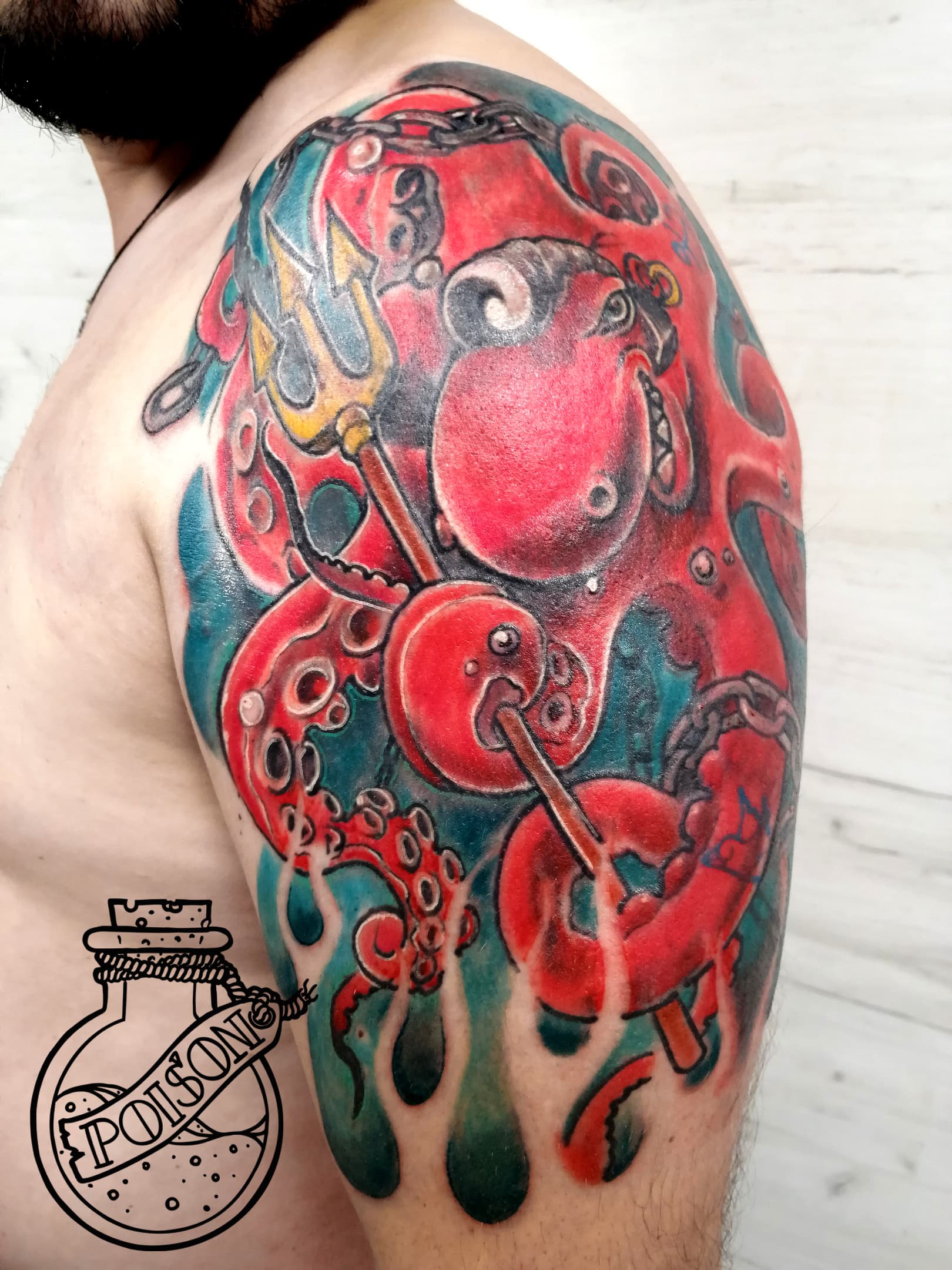 Художественная татуировка, работа 060 — Poisons World Tattoo, Санкт-Петербург