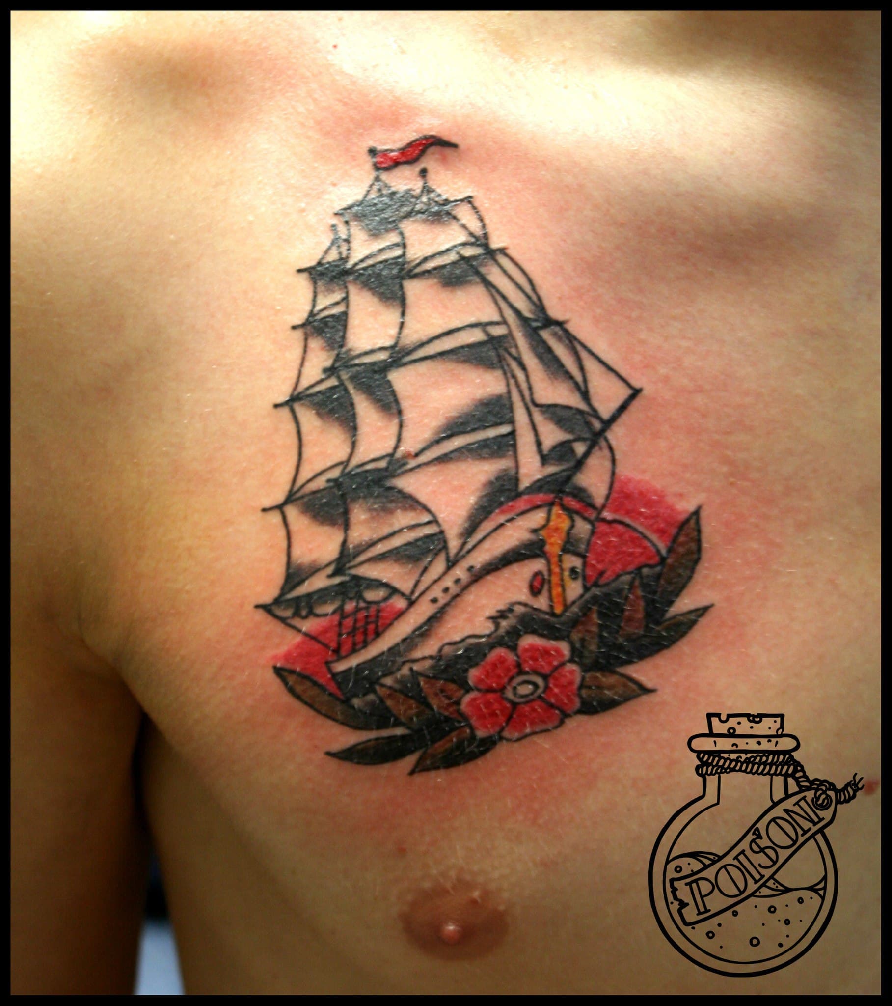 Художественная татуировка, работа 072 — Poisons World Tattoo, Санкт-Петербург