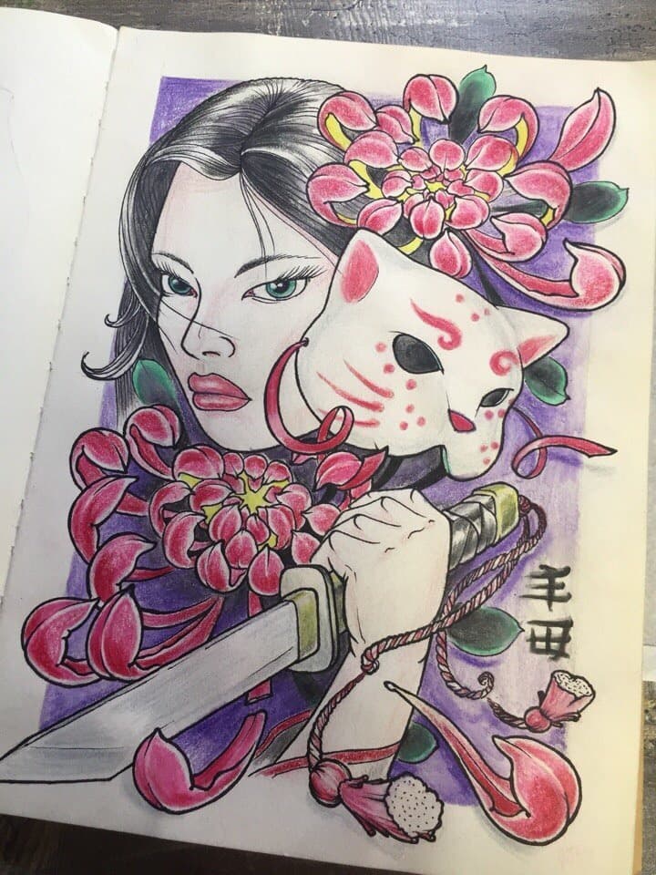 Художественная татуировка, работа 085 — Poisons World Tattoo, Санкт-Петербург